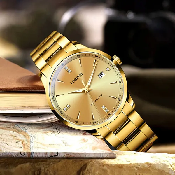 Đồng Hồ Nam Lobinni LB19002G-T3 Màu Vàng