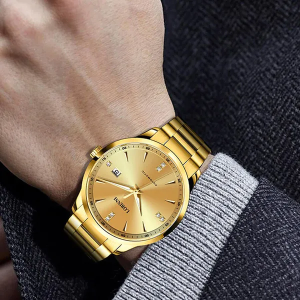 Đồng Hồ Nam Lobinni LB19002G-T3 Màu Vàng