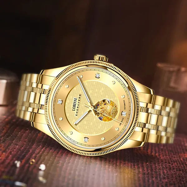 Đồng Hồ Nam Lobinni LB19013G-T2 Màu Vàng