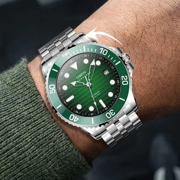 Đồng Hồ Nam Lobinni LB19020G-T1 Màu Xanh Green