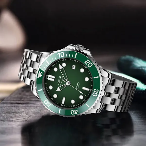 Đồng Hồ Nam Lobinni LB19022G-T2 Màu Xanh Green