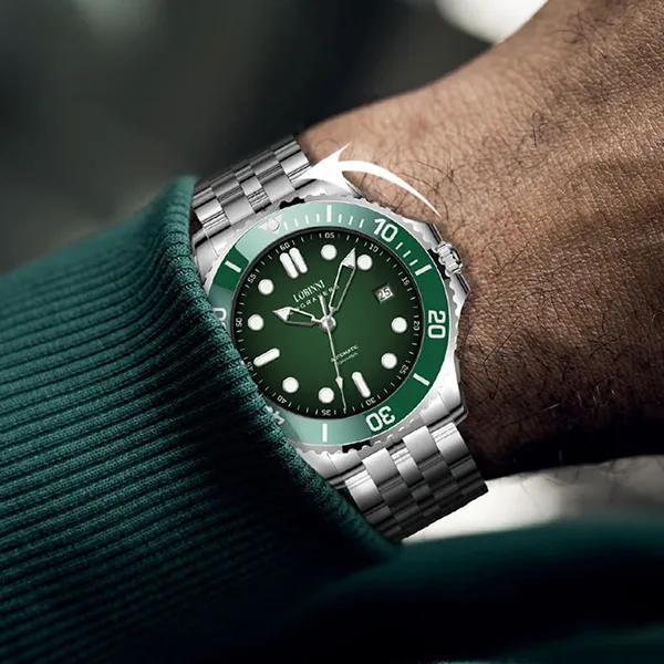 Đồng Hồ Nam Lobinni LB19022G-T2 Màu Xanh Green