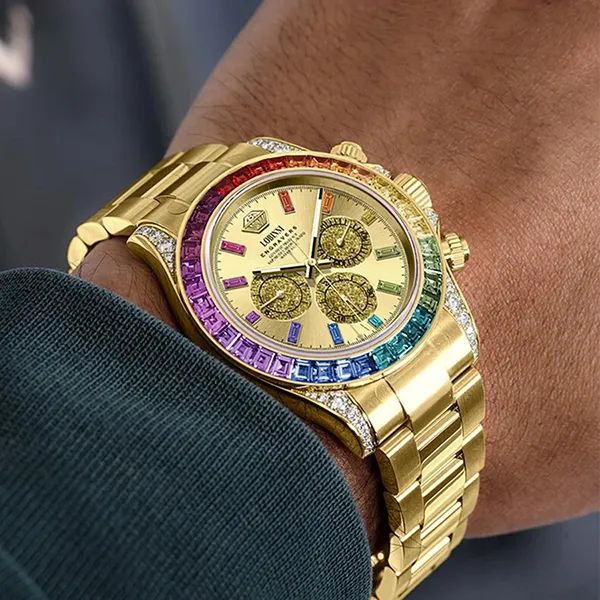 Đồng Hồ Nam Lobinni LB19030G-T2 Màu Vàng