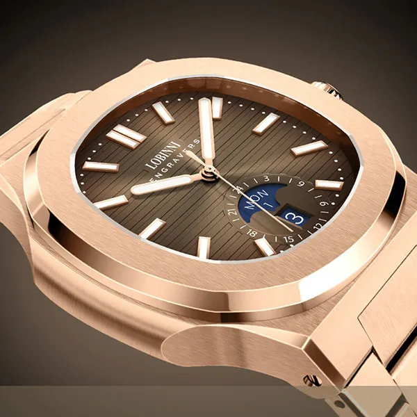 Đồng Hồ Nam Lobinni LB19069G (19069-A1-T3) Màu Nâu - Vàng Hồng