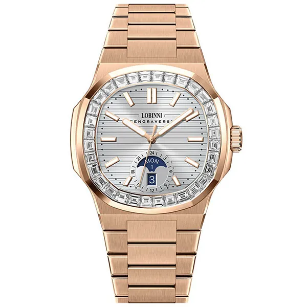 Đồng Hồ Nam Lobinni LB19069G (19069-A2-T1) Màu Vàng Hồng