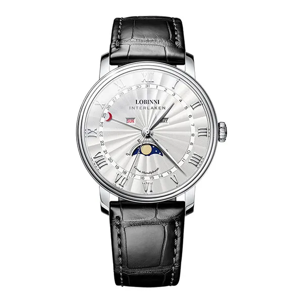 Đồng Hồ Nam Lobinni Quartz Watch LB3603G-D3 Màu Đen/Bạc