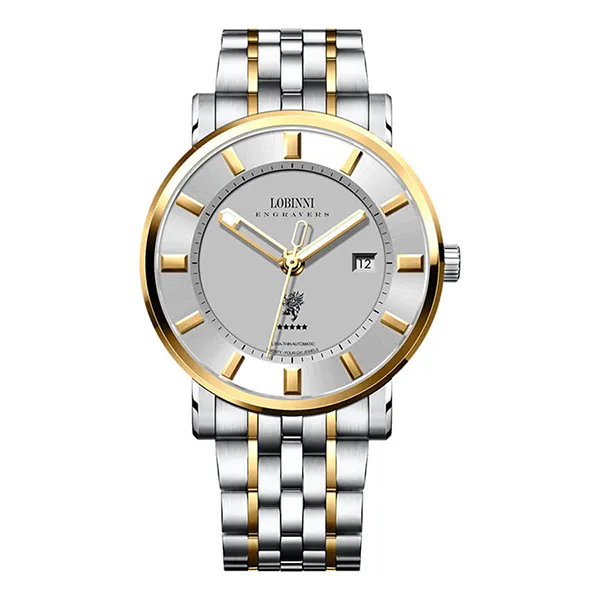 Đồng Hồ Nam Lobinni Watch LB5001G-T1 Màu Demi Mặt Bạc