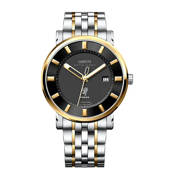 Đồng Hồ Nam Lobinni Watch LB5001G-T2 Màu Demi Mặt Đen
