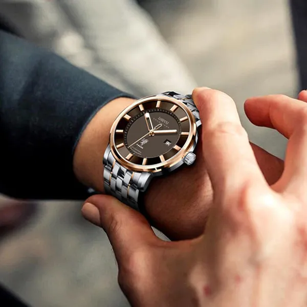 Đồng Hồ Nam Lobinni Watch LB5001G-T3 Màu Demi Mặt Nâu