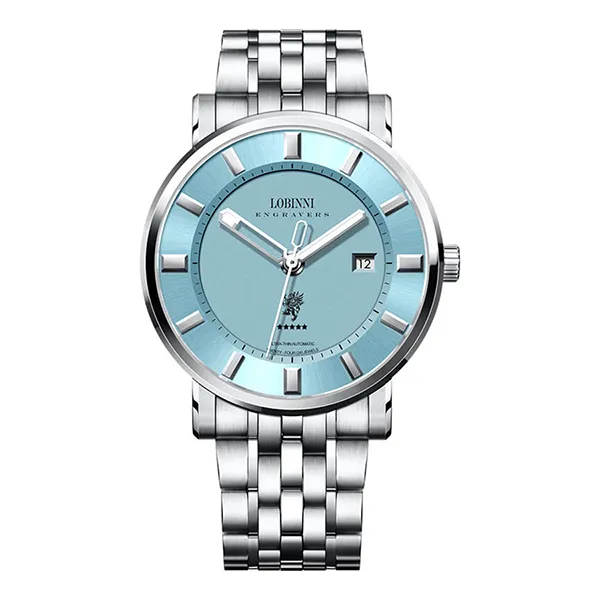 Đồng Hồ Nam Lobinni Watch LB5001G-T4 Màu Bạc/Xanh