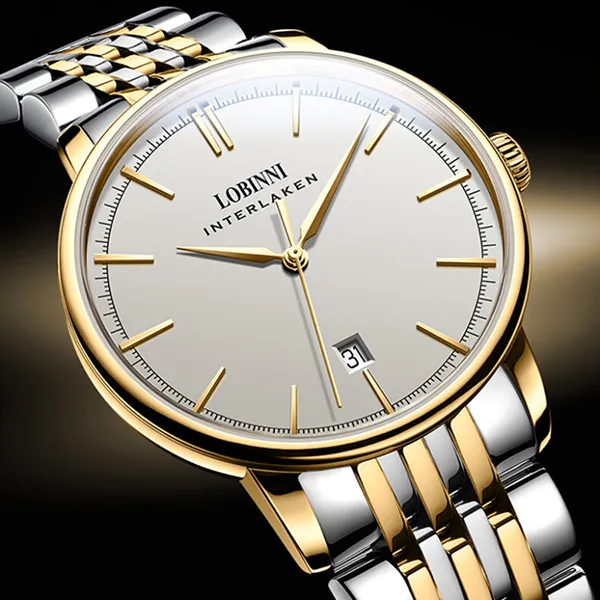 Đồng Hồ Nam Lobinni Watch LB5012G-T1 Màu Demi Mặt Trắng
