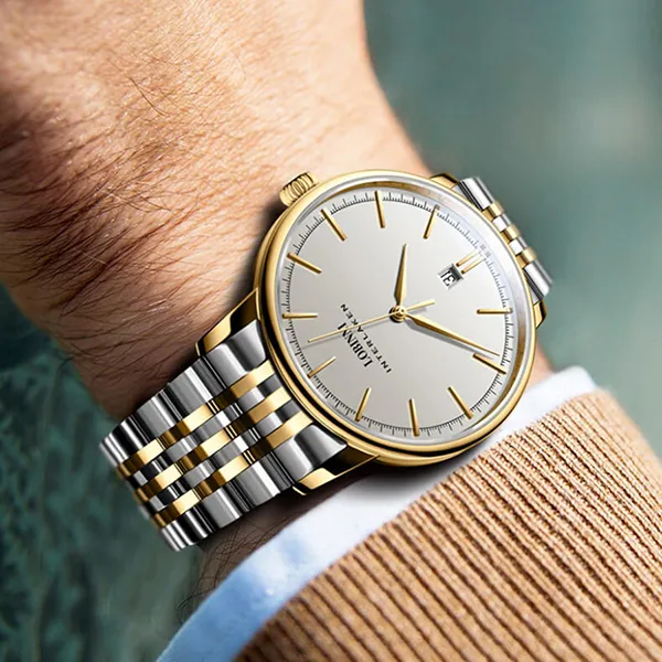 Đồng Hồ Nam Lobinni Watch LB5012G-T1 Màu Demi Mặt Trắng