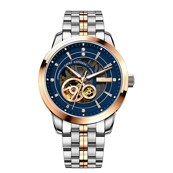 Đồng Hồ Nam Lobinni Watch LB5013G-T2 Màu Demi Mặt Xanh