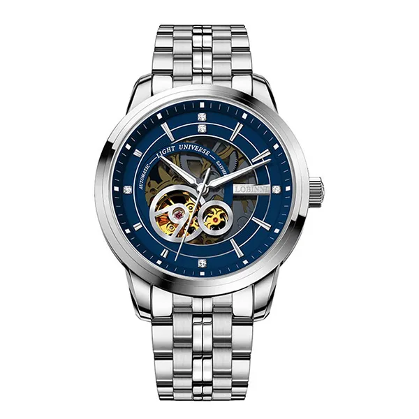 Đồng Hồ Nam Lobinni Watch LB5013G-T3 Màu Bạc/Xanh