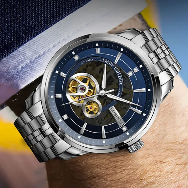 Đồng Hồ Nam Lobinni Watch LB5013G-T3 Màu Bạc/Xanh