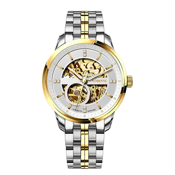 Đồng Hồ Nam Lobinni Watch LB5014G-T3 Màu Bạc/Vàng Gold
