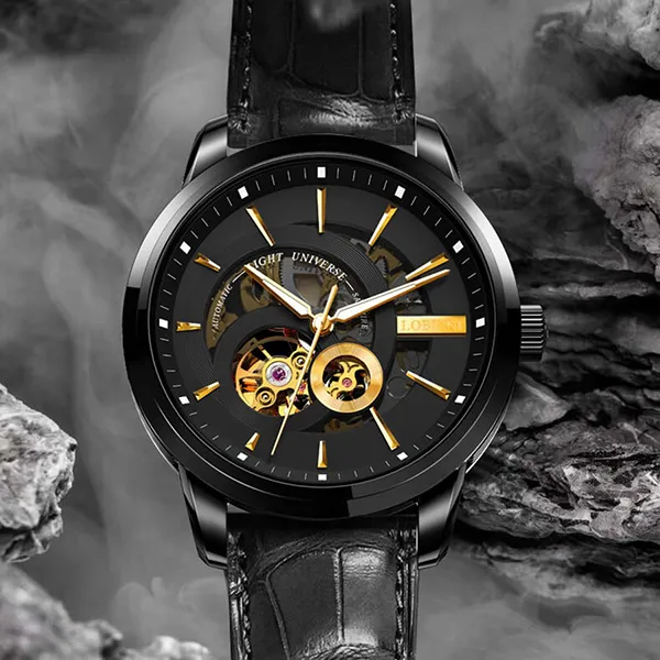 Đồng Hồ Nam Lobinni Watch LB5015G-D1 Màu Đen