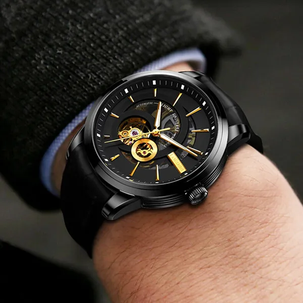 Đồng Hồ Nam Lobinni Watch LB5015G-D1 Màu Đen