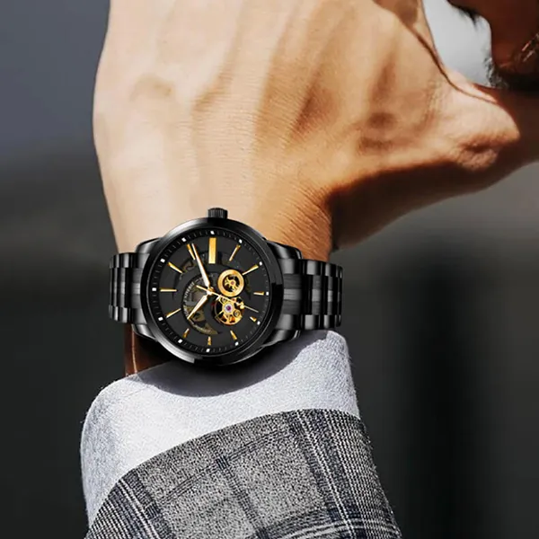 Đồng Hồ Nam Lobinni Watch LB5015G-T1 Màu Đen