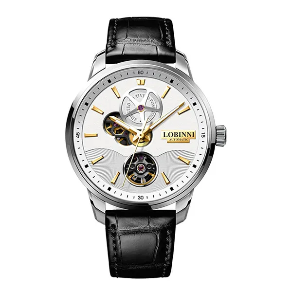 Đồng Hồ Nam Lobinni Watch LB5018G-D2 Màu Đen/Trắng