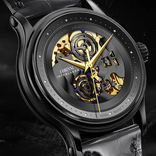 Đồng Hồ Nam Lobinni Watch LB5025G-D1 Màu Đen