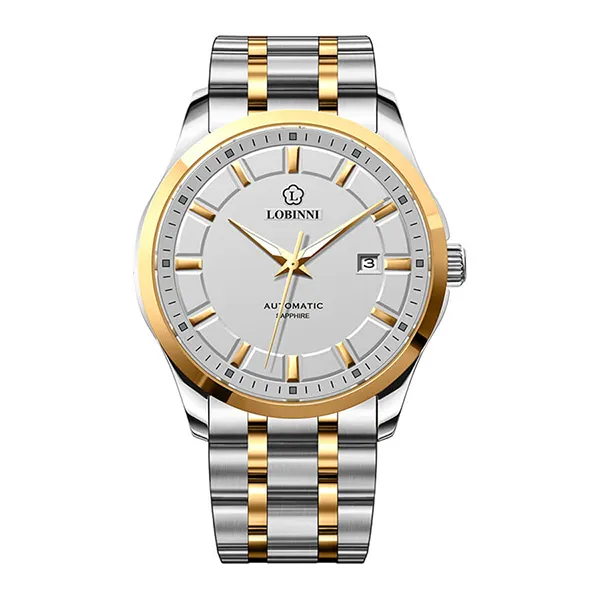 Đồng Hồ Nam Lobinni Watch LB9005G-T1 Màu Bạc/Vàng Gold