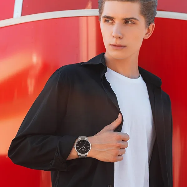 Đồng Hồ Nam Orient Watch RA-AC0E01B10B Màu Đen - Bạc