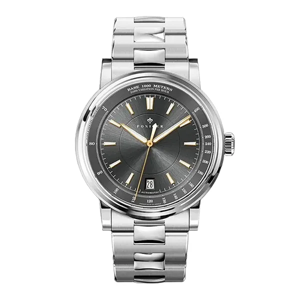 Đồng Hồ Nam Poniger Automatic P517G-T2 Màu Đen - Bạc