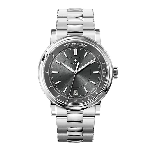 Đồng Hồ Nam Poniger Automatic P517G-T4 Màu Bạc - Đen