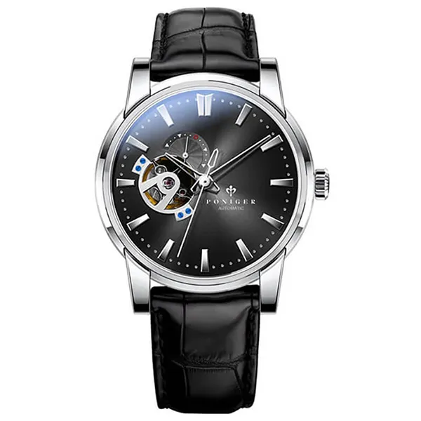 Đồng Hồ Nam Poniger Automatic P519G-D3 Màu Đen - Bạc