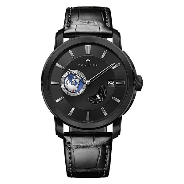 Đồng Hồ Nam Poniger Automatic Watch P523G-D3 Màu Đen