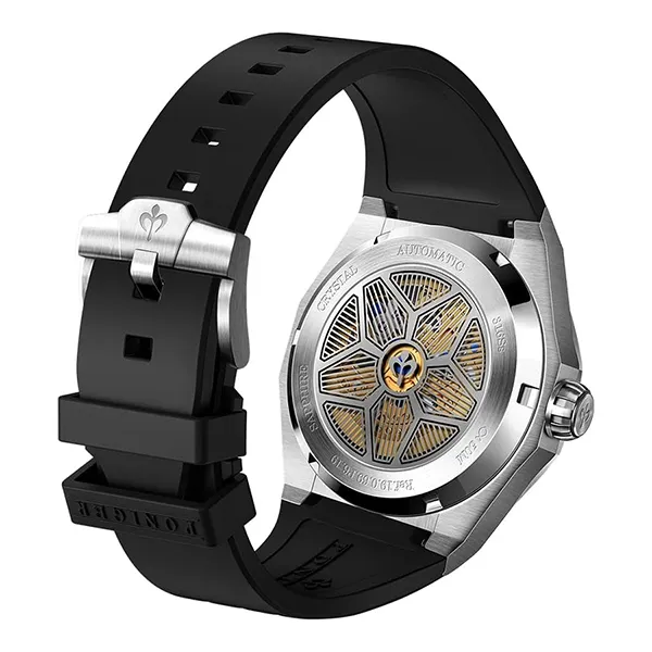 Đồng Hồ Nam Poniger Automatic Watch P618G-S4 Màu Đen Xám