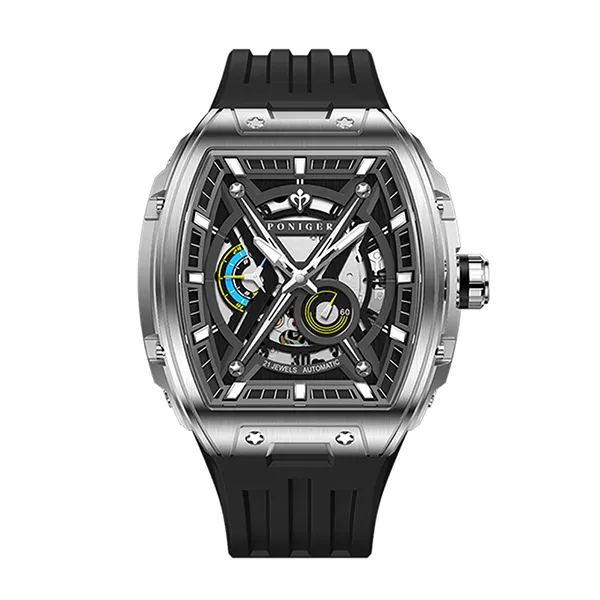 Đồng Hồ Nam Poniger P616G-S2 Automatic Màu Đen Xám