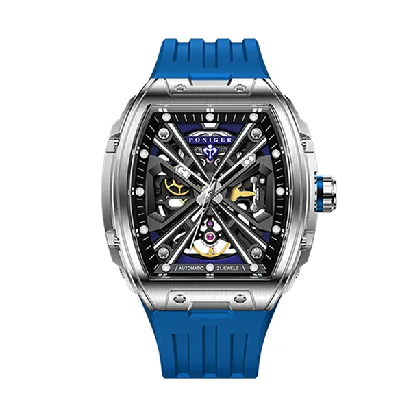 Đồng Hồ Nam Poniger P617G-S2 Automatic Màu Xanh Xám