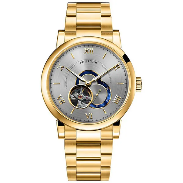 Đồng Hồ Nam Poniger P683G-T1 Automatic Màu Vàng