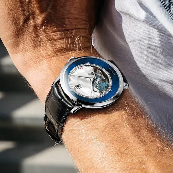 Đồng Hồ Nam Poniger P723G-D1 Automatic Màu Xanh Đen