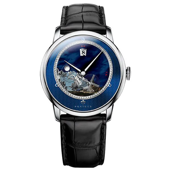 Đồng Hồ Nam Poniger P723G-D4 Automatic Màu Xanh Blue