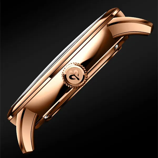 Đồng Hồ Nam Poniger P917G-D3 Màu Nâu - Vàng