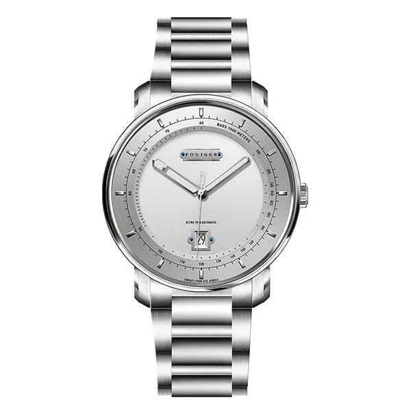 Đồng Hồ Nam Poniger Ultra-Slim Automatic Wristwatches For Men P913G-T3 Màu Bạc