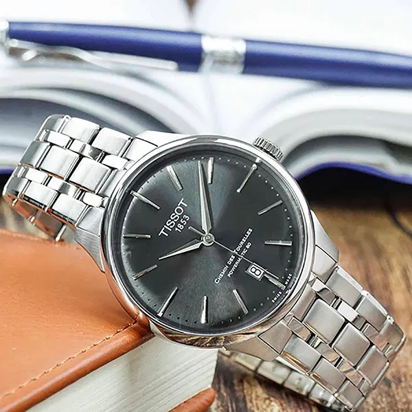 Đồng Hồ Nam Tissot Chemin Des Tourelles Powermatic 80 T139.807.11.061.00 (T1398071106100) Màu Bạc Xám