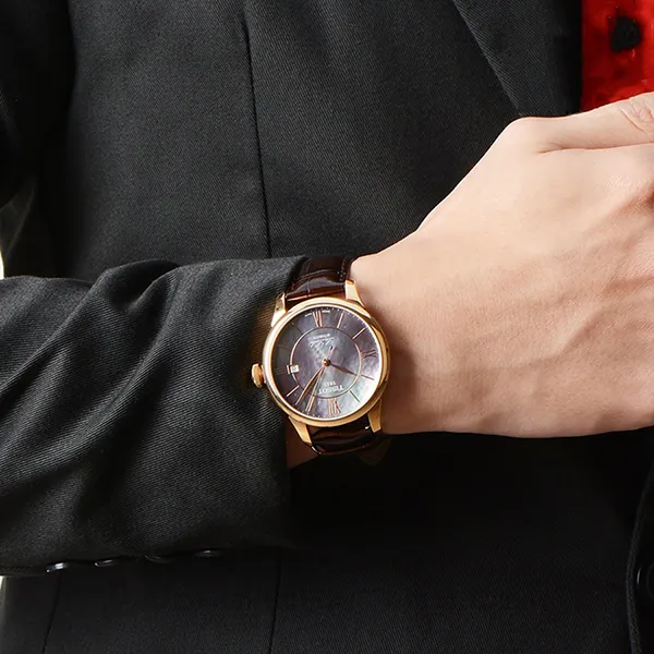 Đồng Hồ Nam Tissot Le Locle Automatic Watch T41.6.413.63 Màu Nâu