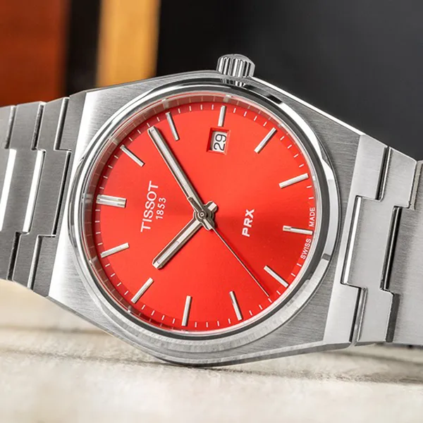 Đồng Hồ Nam Tissot PRX Quartz T137.410.11.421.00 (T1374101142100) Màu Bạc Đỏ