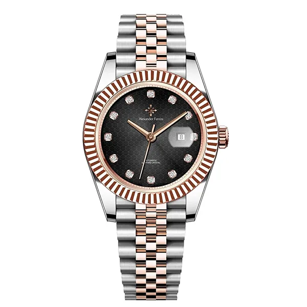 Đồng Hồ Nữ Alexander Ferros Automatic 8192D-01 31mm Màu Bạc Vàng