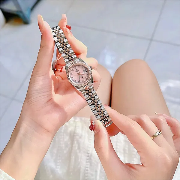 Đồng Hồ Nữ Carnival 8131L2-CH-HK Màu Hồng Bạc