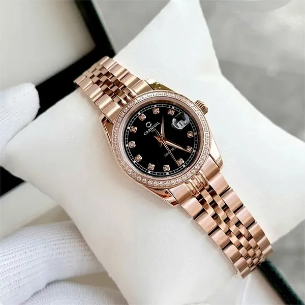 Đồng Hồ Nữ Carnival 8131L2-VH-D Màu Vàng Đen