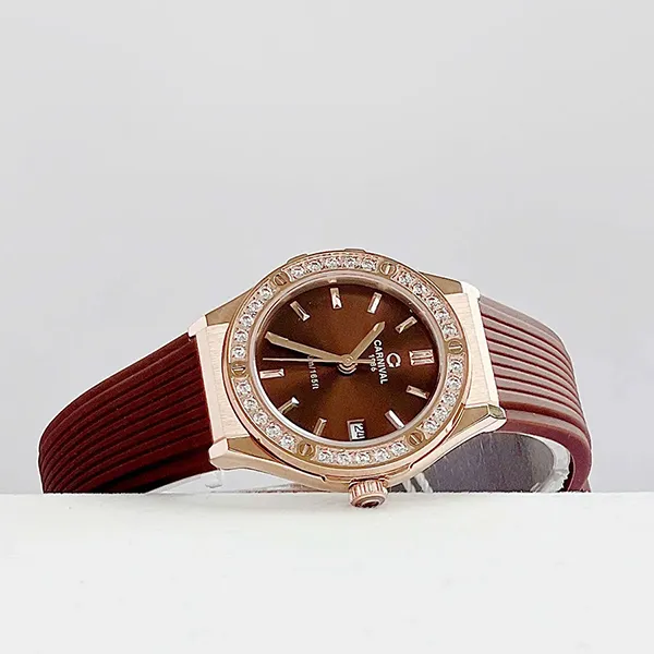 Đồng Hồ Nữ Carnival Fusion Quartz Watch 8168L2-VH-DCS-N Màu Nâu