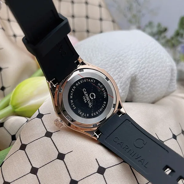 Đồng Hồ Nữ Carnival Fusion Quartz Watch 8168L2-VH-DCS-T Màu Đen/Trắng