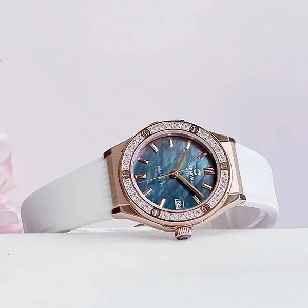 Đồng Hồ Nữ Carnival Quartz Watch 8168L2-VH-DCS-DK2 Màu Trắng