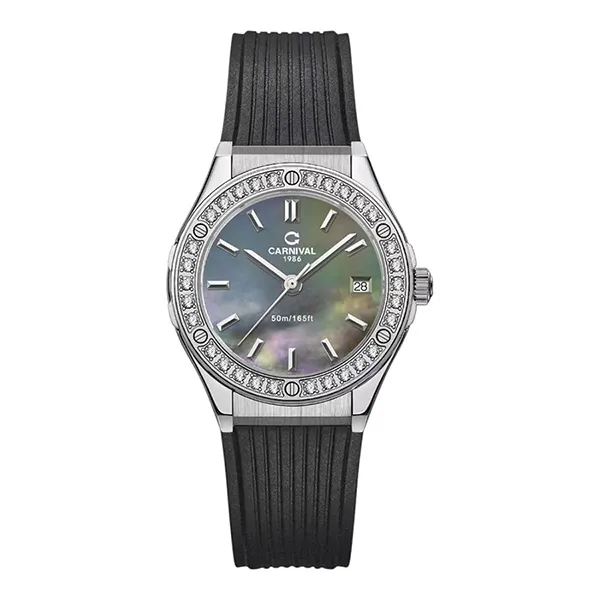 Đồng Hồ Nữ Carnival Quartz Watch 8168L2-VT-DCS-DK Màu Đen