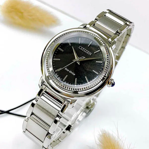 Đồng Hồ Nữ Citizen Eco-Drive EM1100-84H Màu Bạc Đen